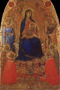 Ambrogio Lorenzetti, Madonna and Child Enthroned with Angels and Saints